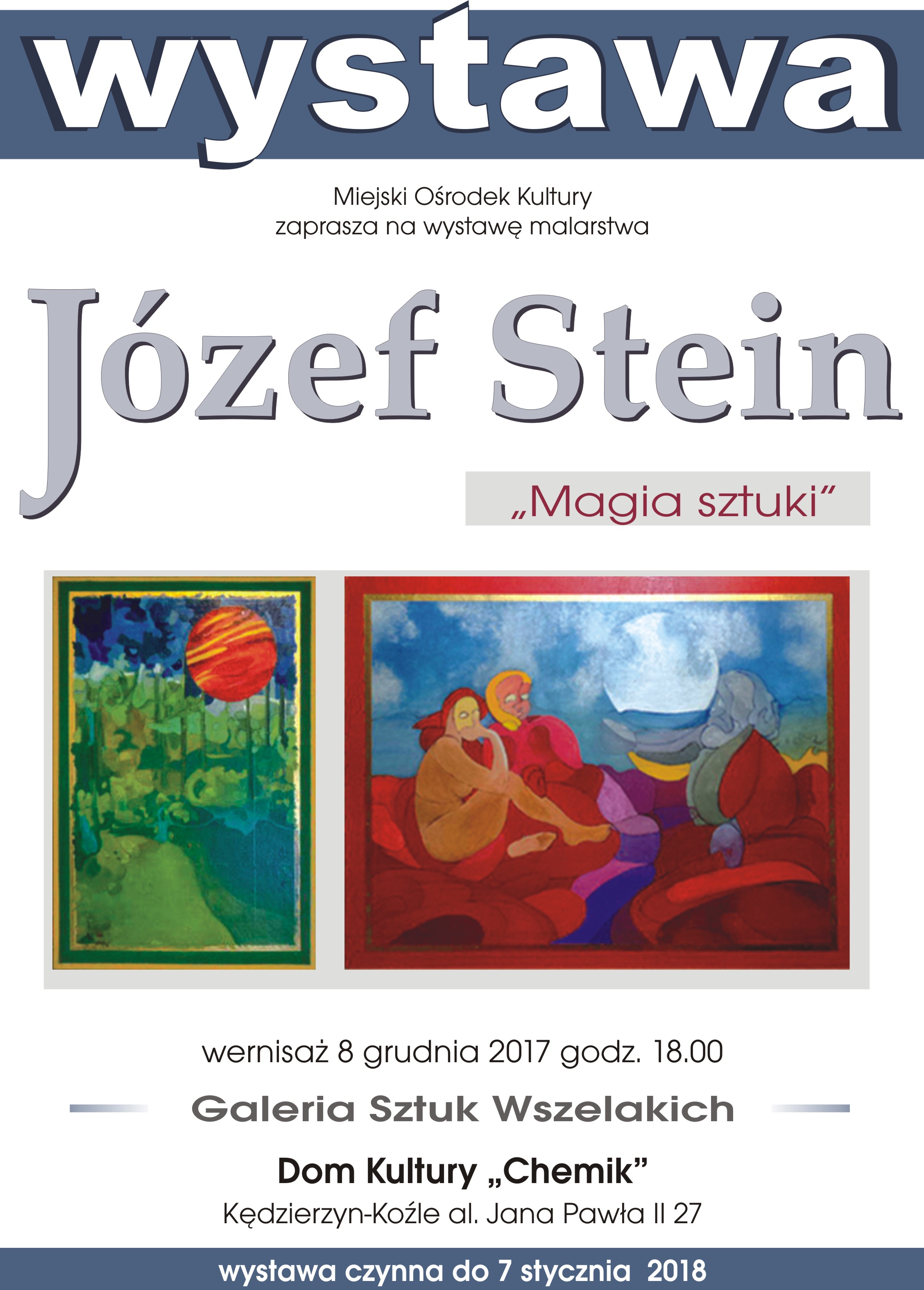 Wystawa Józef Stein plakat