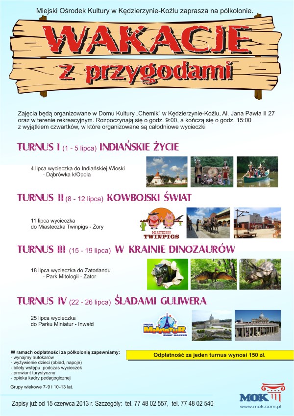 Wakacje 2013 plakat-d