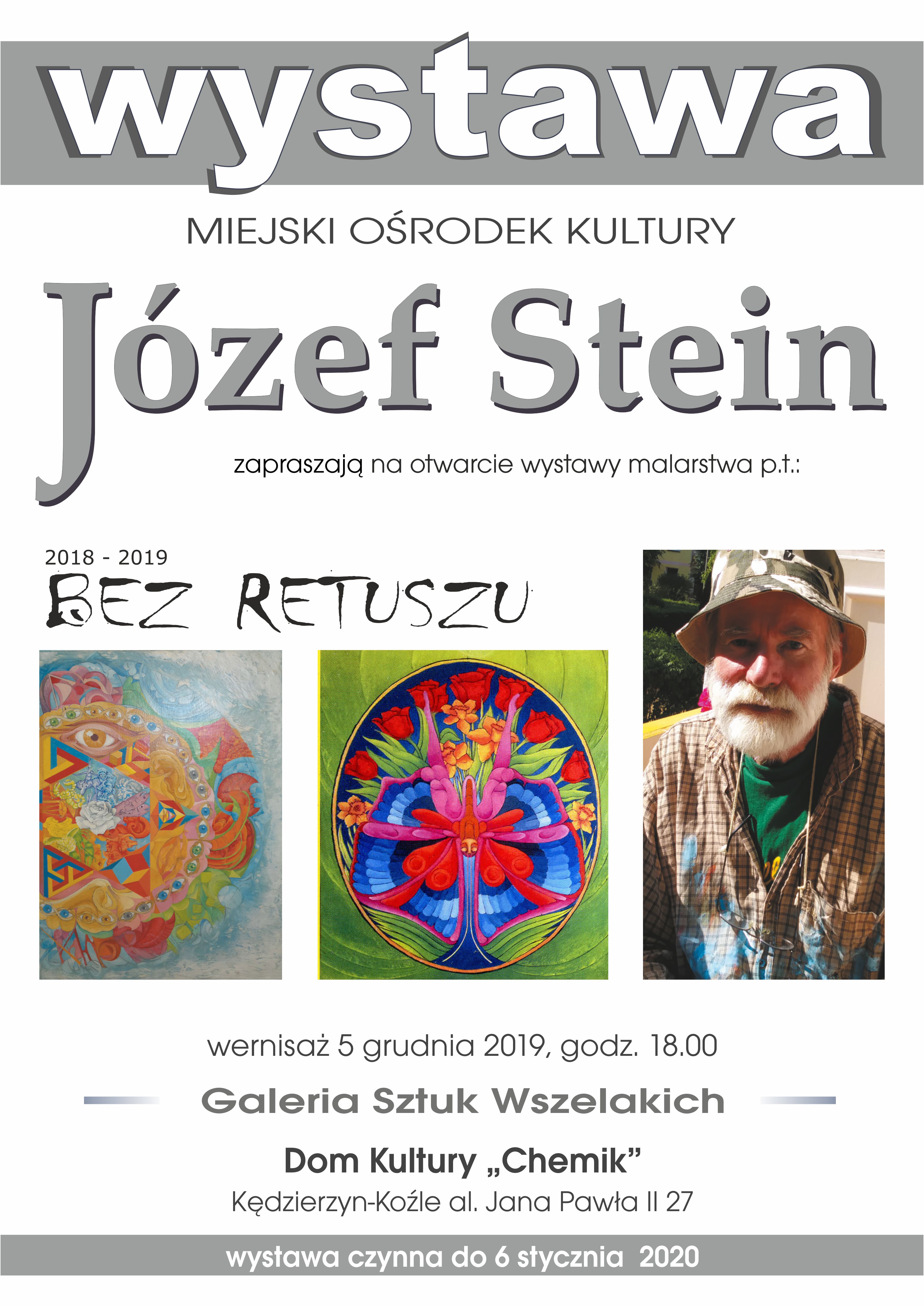 Józef Stein wystawa plakat