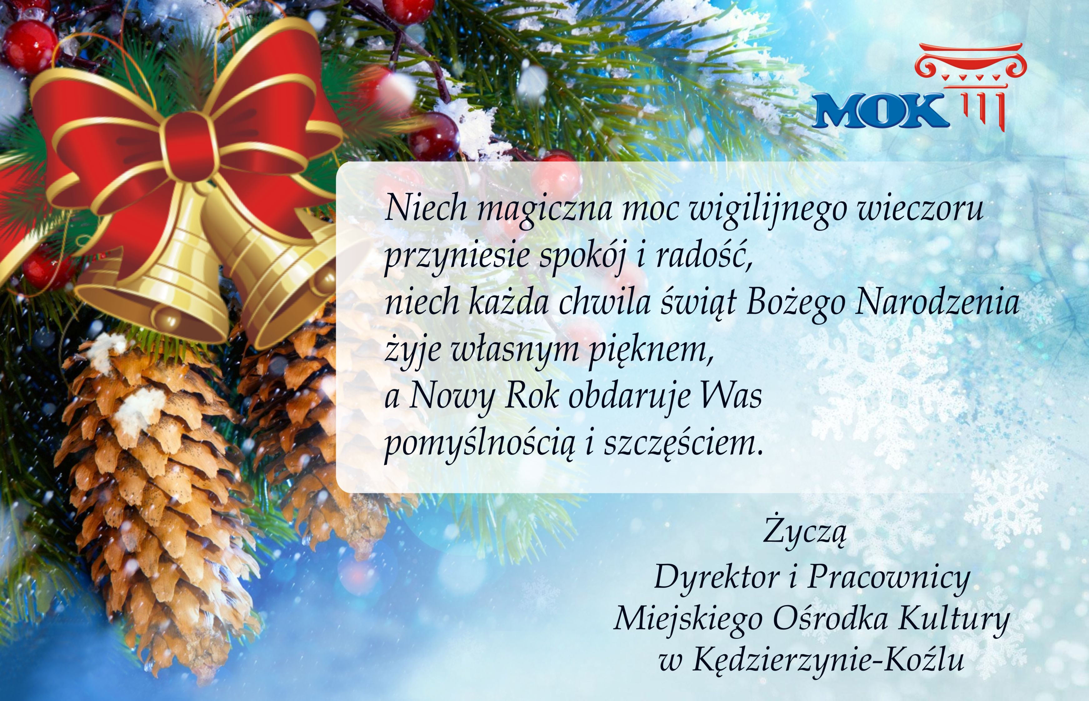 Życzenia świąteczne MOK